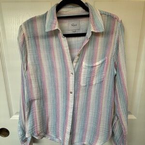 Rails 100% Cotton striped button up